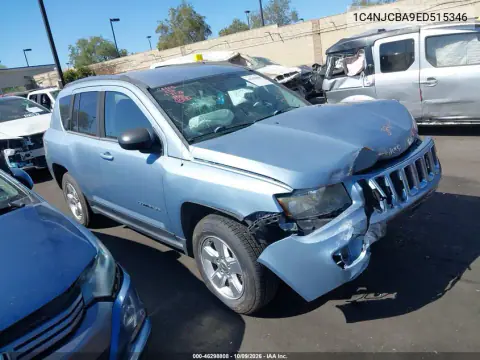 1C4NJCBA9ED515346 — 2014 Jeep Compass, Передняя часть, фото до ремонта