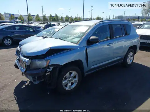 2014 Jeep Compass Sport VIN 1C4NJCBA9ED515346 фото 2