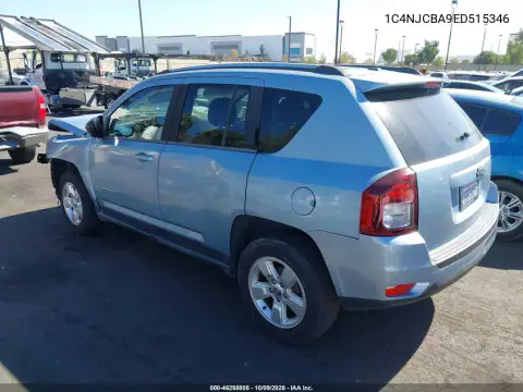2014 Jeep Compass Sport VIN 1C4NJCBA9ED515346 фото 3