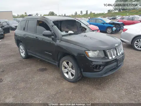 1C4NJDAB6GD571554 — 2016 Jeep Compass, Огонь в двигателе, фото до ремонта