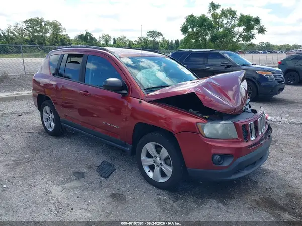 1C4NJCBA0GD560680 — 2016 Jeep Compass, Передняя часть (Front End), фото до ремонта
