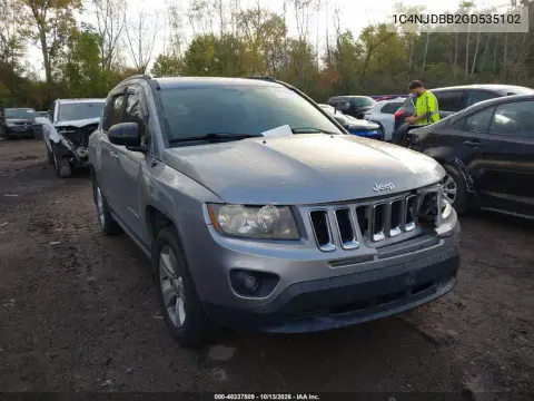 1C4NJDBB2GD535102 — 2016 Jeep Compass, Передняя часть, фото до ремонта