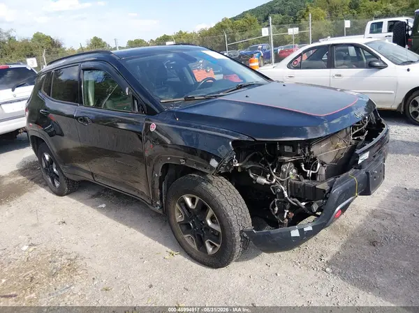 3C4NJDDB0HT656607 — 2017 Jeep Compass, Передняя часть (Front End), фото до ремонта