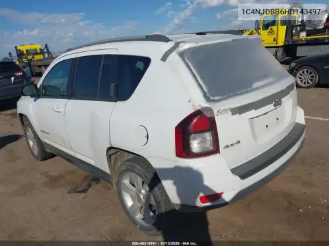 2017 Jeep Compass Sport 4X4 VIN 1C4NJDBB6HD143497 фото 4