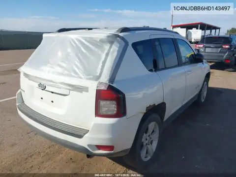 2017 Jeep Compass Sport 4X4 VIN 1C4NJDBB6HD143497 фото 5