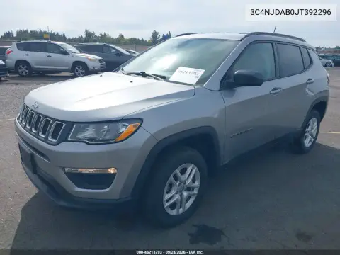 2018 Jeep Compass Sport 4X4 VIN 3C4NJDAB0JT392296 фото 3