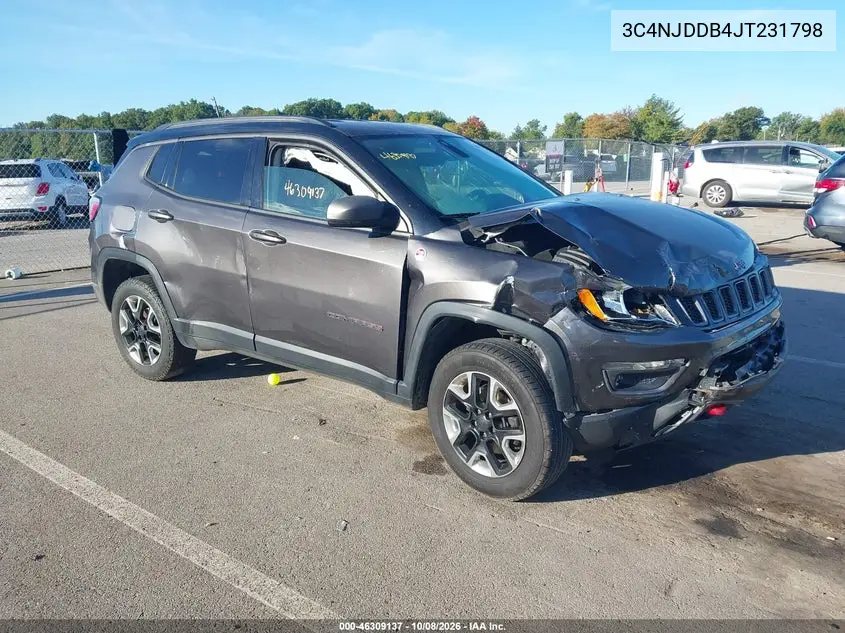 2018 Jeep Compass Trailhawk 4X4 VIN 3C4NJDDB4JT231798 фото 2