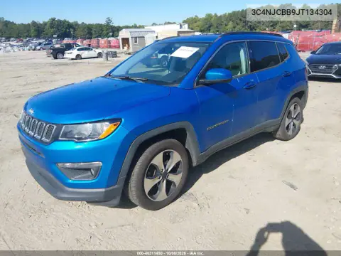 2018 Jeep Compass Latitude Fwd VIN 3C4NJCBB9JT134304 фото 3