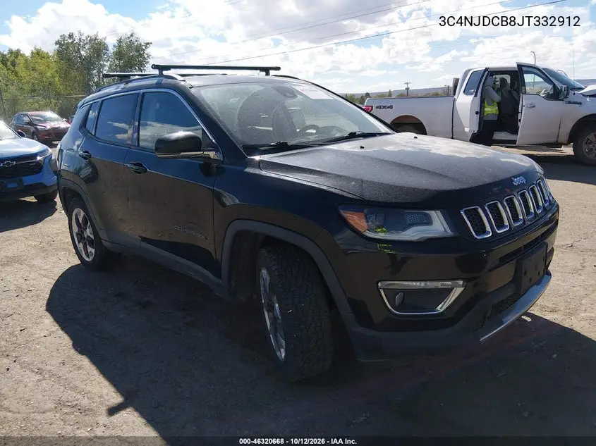 2018 Jeep Compass Limited 4X4 VIN 3C4NJDCB8JT332912 фото 1