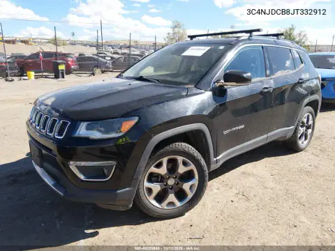 2018 Jeep Compass Limited 4X4 VIN 3C4NJDCB8JT332912 фото 2