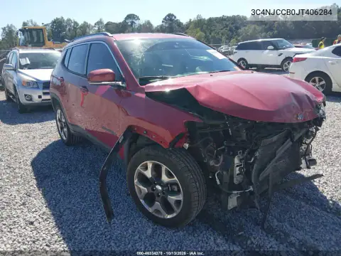 3C4NJCCB0JT406284 — 2018 Jeep Compass, Передняя часть, фото до ремонта