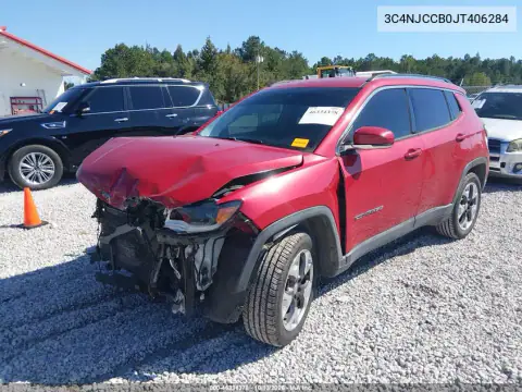 3C4NJCCB0JT406284 — 2018 Jeep Compass, фото 3 с аукциона IAAI, Передняя часть