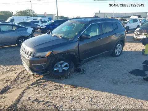 2018 Jeep Compass Latitude Fwd VIN 3C4NJCBB8JT226343 фото 3