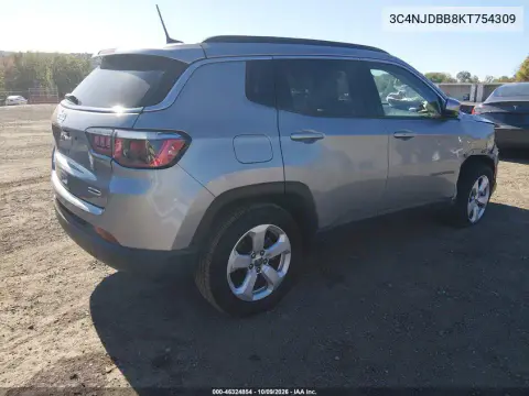 2019 Jeep Compass Latitude 4X4 VIN 3C4NJDBB8KT754309 фото 5