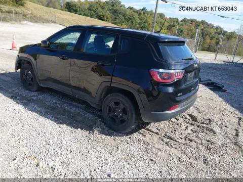 2019 Jeep Compass Sport Fwd VIN 3C4NJCAB1KT653043 фото 3