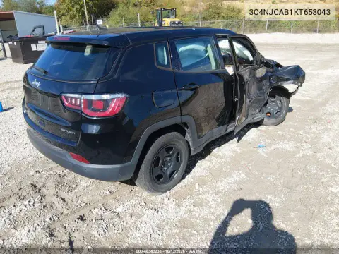 2019 Jeep Compass Sport Fwd VIN 3C4NJCAB1KT653043 фото 4