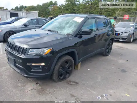 3C4NJDBB3LT166481 — 2020 Jeep Compass, фото 3 с аукциона IAAI, Передняя и задняя части