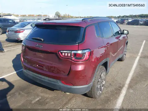 3C4NJDEB1MT549560 — 2021 Jeep Compass, фото 5 с аукциона IAAI, Передняя часть слева