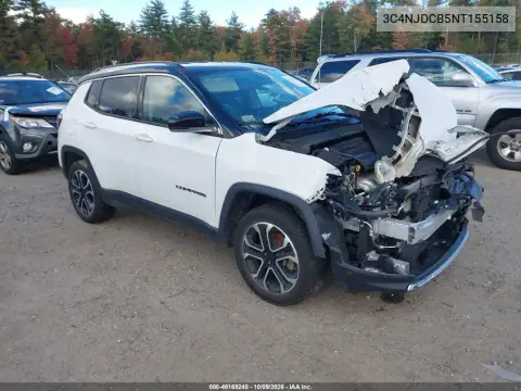 3C4NJDCB5NT155158 — 2022 Jeep Compass, Передняя часть, фото до ремонта