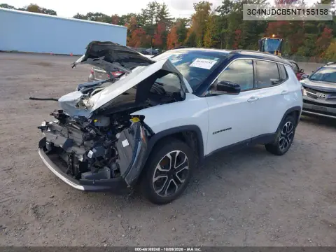 2022 Jeep Compass Limited 4X4 VIN 3C4NJDCB5NT155158 фото 2