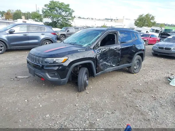 3C4NJDDB9NT191644 — 2022 Jeep Compass, фото 2 с аукциона IAAI, Механические повреждения