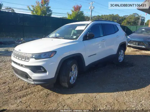 2022 Jeep Compass Latitude 4X4 VIN 3C4NJDBB3NT106431 фото 2