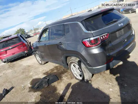 2022 Jeep Compass Sport Fwd VIN 3C4NJCAB5NT224833 фото 4