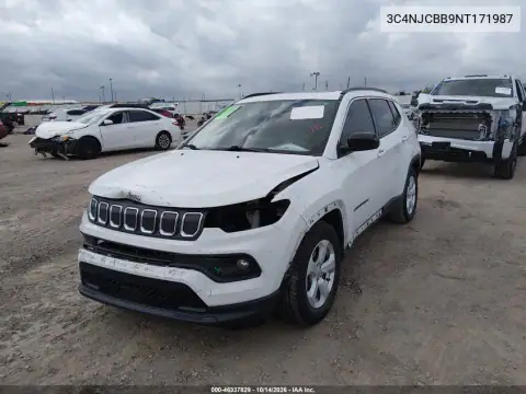 3C4NJCBB9NT171987 — 2022 Jeep Compass, фото 3 с аукциона IAAI, Передняя часть
