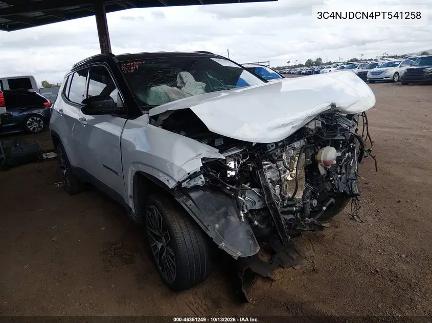 3C4NJDCN4PT541258 Jeep Compass 2023 — повреждение Передняя часть, фото до ремонта