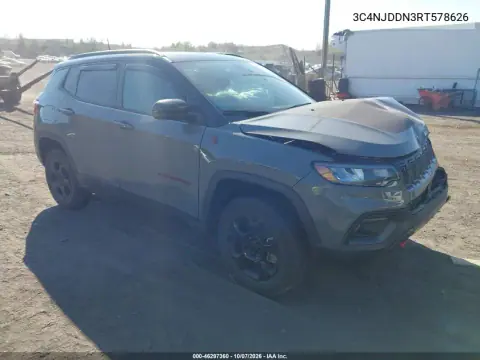 2024 Jeep Compass Trailhawk 4X4 VIN 3C4NJDDN3RT578626 фото 1