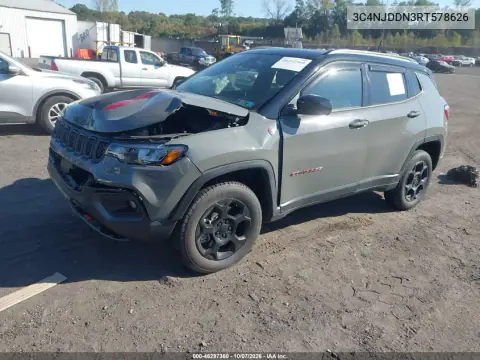 2024 Jeep Compass Trailhawk 4X4 VIN 3C4NJDDN3RT578626 фото 2