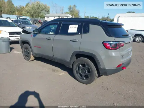 2024 Jeep Compass Trailhawk 4X4 VIN 3C4NJDDN3RT578626 фото 3