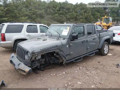 2020 Jeep Gladiator Sport 4X4 VIN 1C6HJTAG9LL194468 фото 2