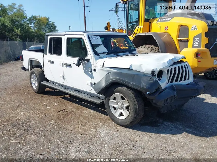 1C6HJTAG4LL149986 Jeep Gladiator 2020 — повреждение Передняя часть, фото до ремонта