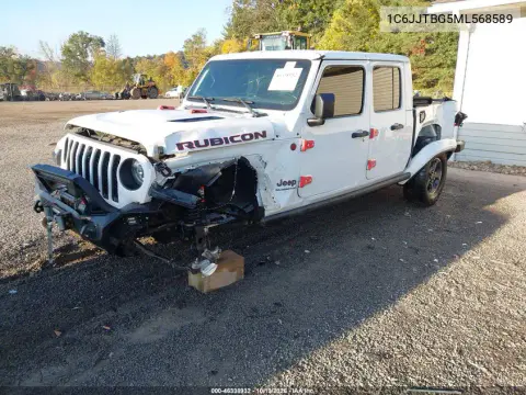 2021 Jeep Gladiator Rubicon 4X4 VIN 1C6JJTBG5ML568589 фото 2