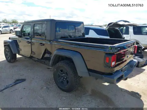 1C6JJTAG0ML510763 — 2021 Jeep Gladiator, фото 4 с аукциона IAAI, Боковая часть