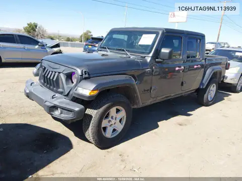 2022 Jeep Gladiator Sport S 4X4 VIN 1C6HJTAG9NL113939 фото 3
