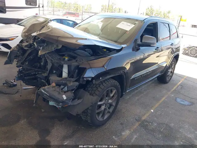 1C4RJEBG5MC538841 — 2021 Jeep Grand Cherokee 80TH Anniversary 4X2, фото 2 с аукциона IAAI 29.09.2026, Передняя часть