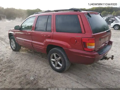 2001 Jeep Grand Cherokee Limited VIN 1J4GW58N11C669320 фото 4