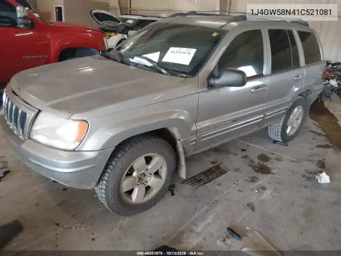 1J4GW58N41C521081 — 2001 Jeep Grand Cherokee, фото 2 с аукциона IAAI, Полный пожар