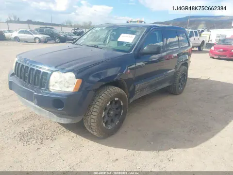 2005 Jeep Grand Cherokee Laredo VIN 1J4GR48K75C662384 фото 2