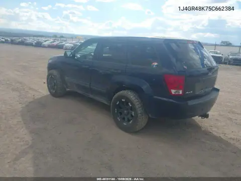 2005 Jeep Grand Cherokee Laredo VIN 1J4GR48K75C662384 фото 3