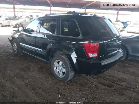 2006 Jeep Grand Cherokee Laredo VIN 1J4GS48K36C288314 фото 4