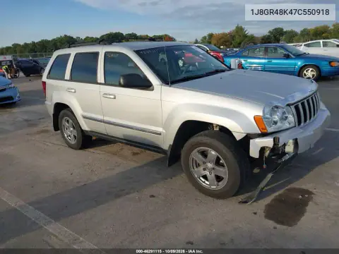 1J8GR48K47C550918 — 2007 Jeep Grand Cherokee, Передняя часть, фото до ремонта