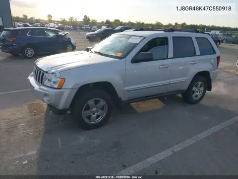 2007 Jeep Grand Cherokee Laredo VIN 1J8GR48K47C550918 фото 3