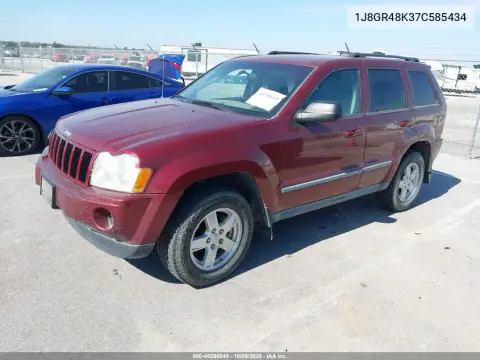 2007 Jeep Grand Cherokee Laredo VIN 1J8GR48K37C585434 фото 3