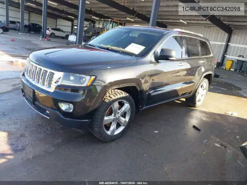 2012 Jeep Grand Cherokee Overland VIN 1C4RJFCT8CC342098 фото 2