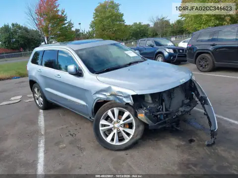 1C4RJFAG2CC346623 — 2012 Jeep Grand Cherokee, Передняя часть, фото до ремонта