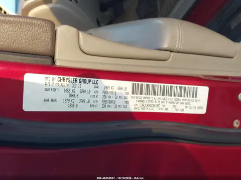 2013 Jeep Grand Cherokee Laredo VIN 1C4RJEAG8DC643357 фото 10