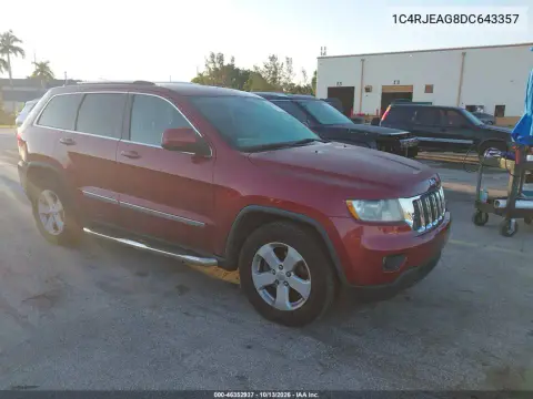 1C4RJEAG8DC643357 — 2013 Jeep Grand Cherokee, Естественный износ, фото до ремонта